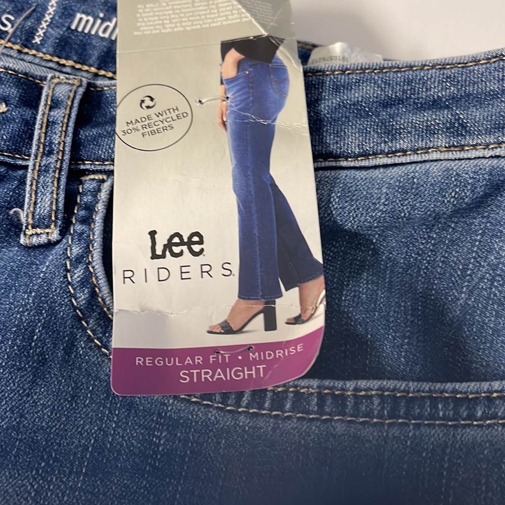 Lee rider, jeans, regular fit, mid rise, straight 8 petite NWT HOST PICK - Picture 2 of 6